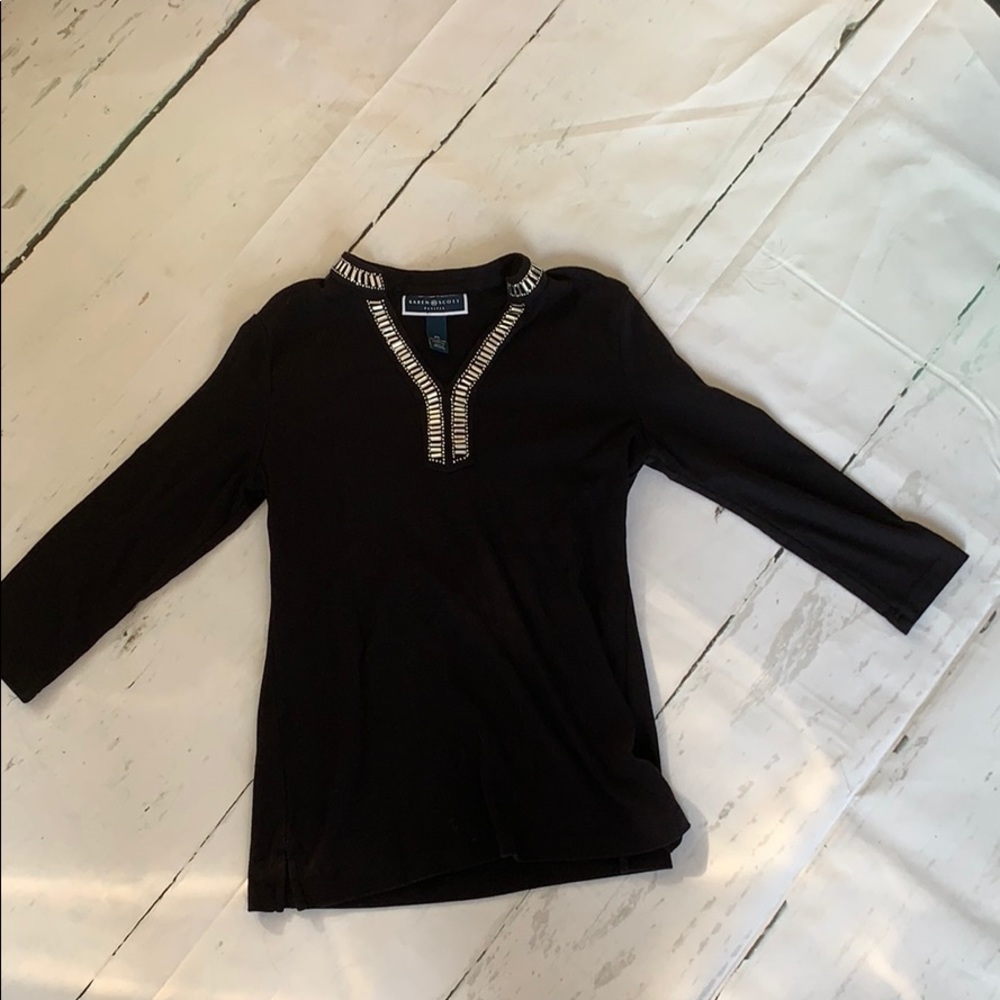 🎃🎃Karen Scott Petite Long Sleeve Shirt